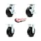Service Caster Tool Box Caster Wheel Set 6'' Polyolefin Swivel Casters, 4PK TOOL-SCC-30CS620-POB-TLB-2-R-2 - alternate 5